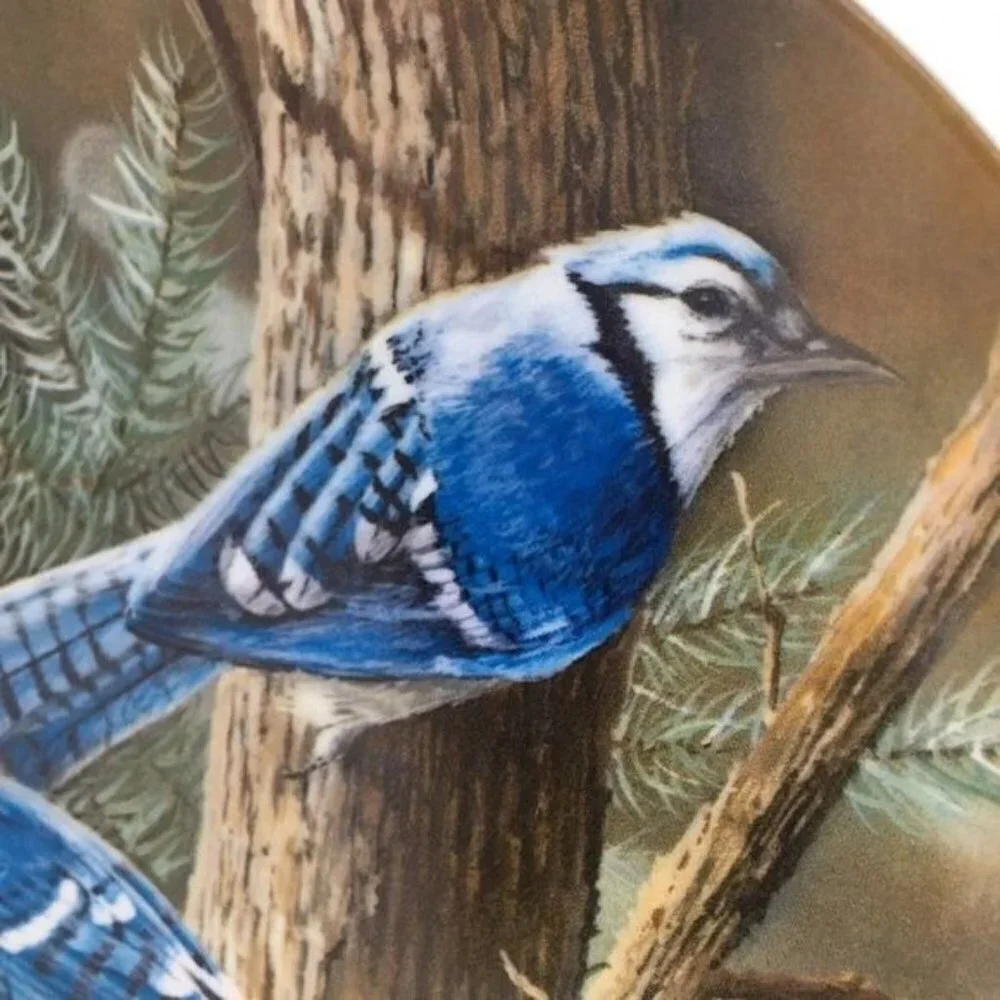 1985 The Blue Jay Edwin Knowles Wall Plate